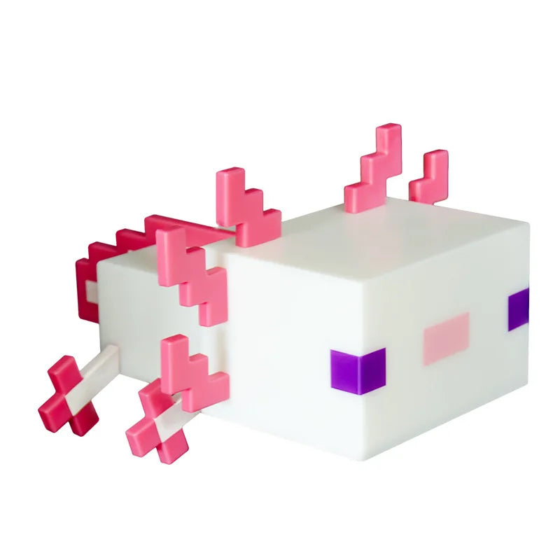 Pixel Axolotl Lamp