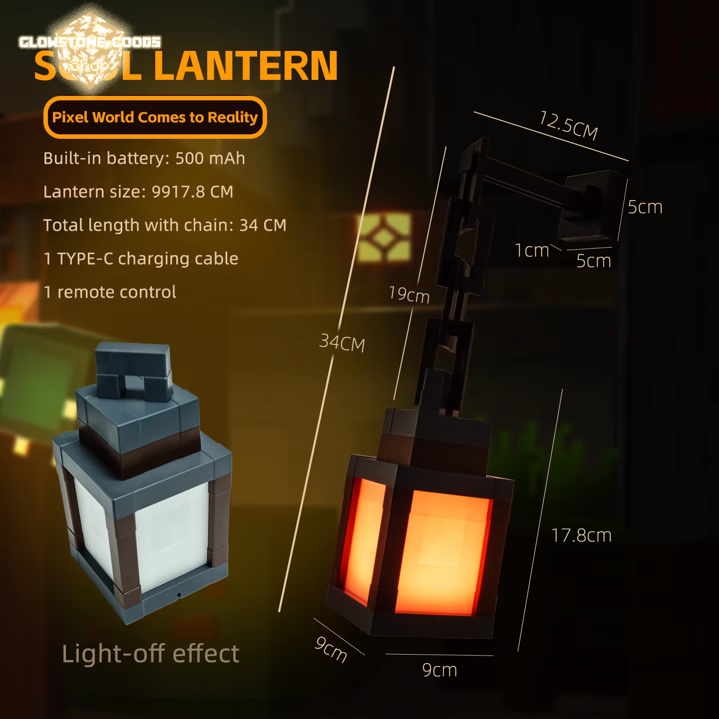 Pixel Mine Lantern