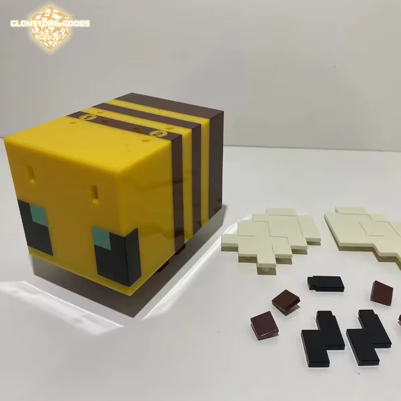 LED Toy Creative Bee Battery Night Light MC Model Room Home Atmosphere Night Light Table Lamp Children'S Gift