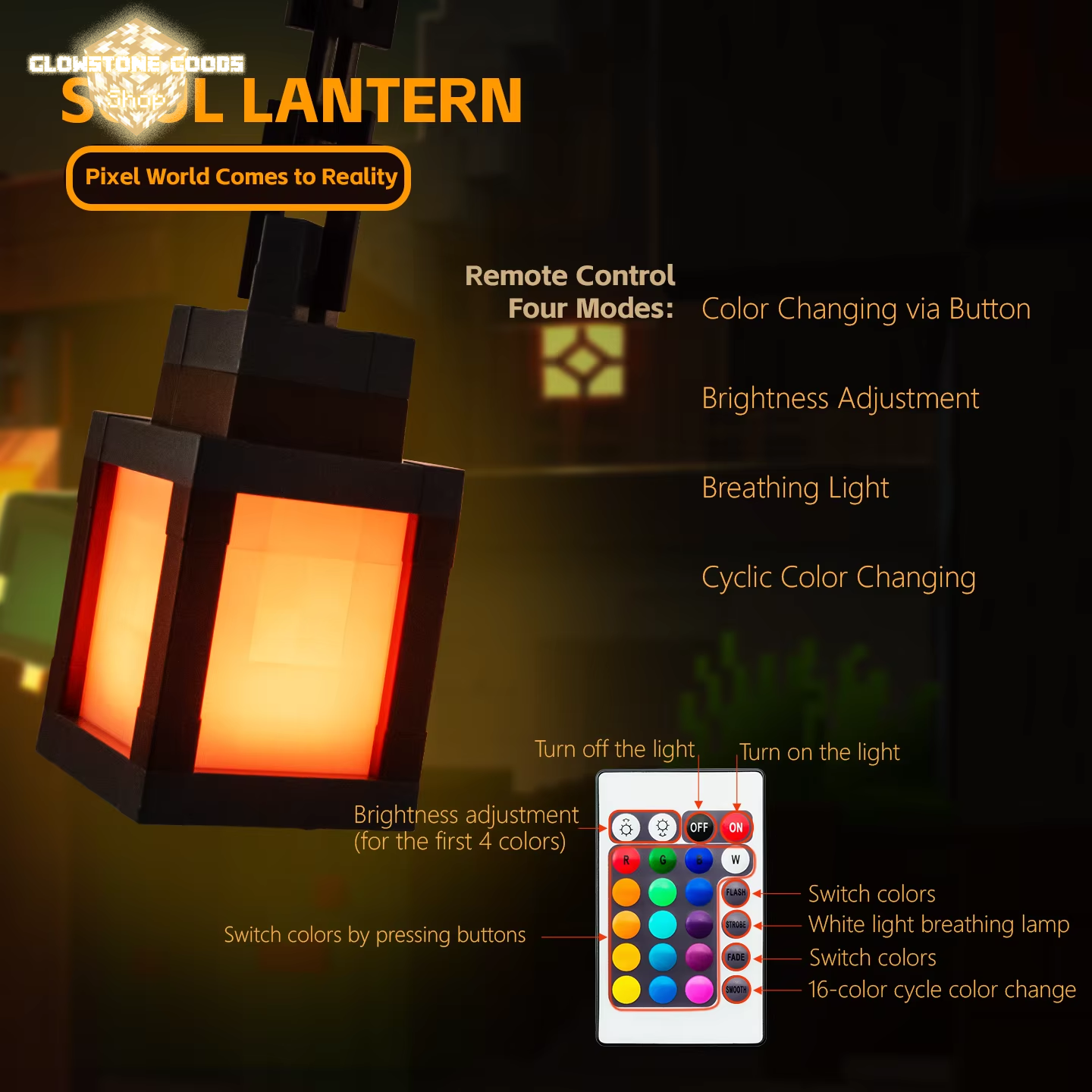 Pixel Mine Lantern