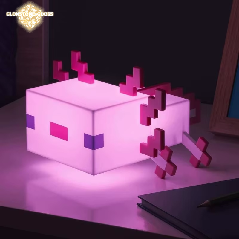 Pixel Axolotl Lamp